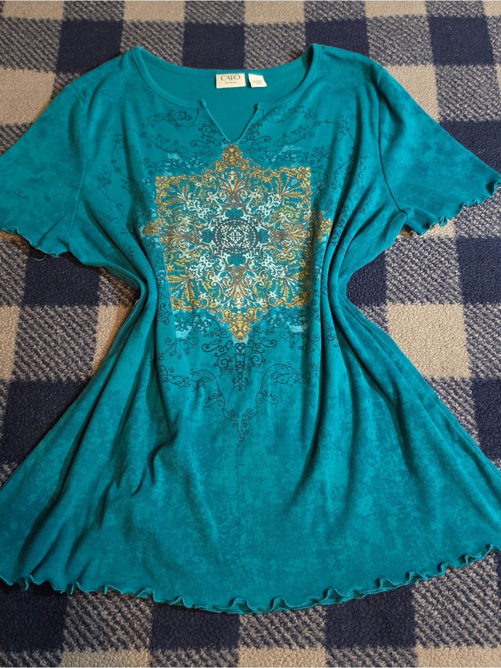 Y2k scene mcbling style shirt by Cato